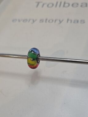 Trollbeads Glass Rainbow Murano-Style Bead Charm - Multicolor